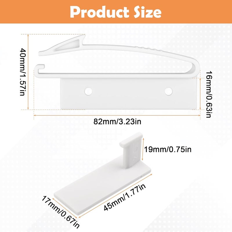 Coolrunner Child Safety Drawer Locks, 8 Pack Safety Invisible Drawer Latches with Strong Adhesive for Baby Care,Only fit for Some Drawer, Please See Below Before Buying - Image 4